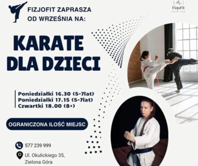Zajęcia karate dla dzieci w FizjoFit Zielona Góra